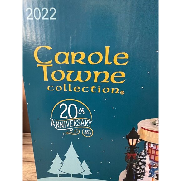 Carole Towne Christmas Village 2022 Brighton Burgers Diner20th Anniversary w/Box - Picture 17 of 17